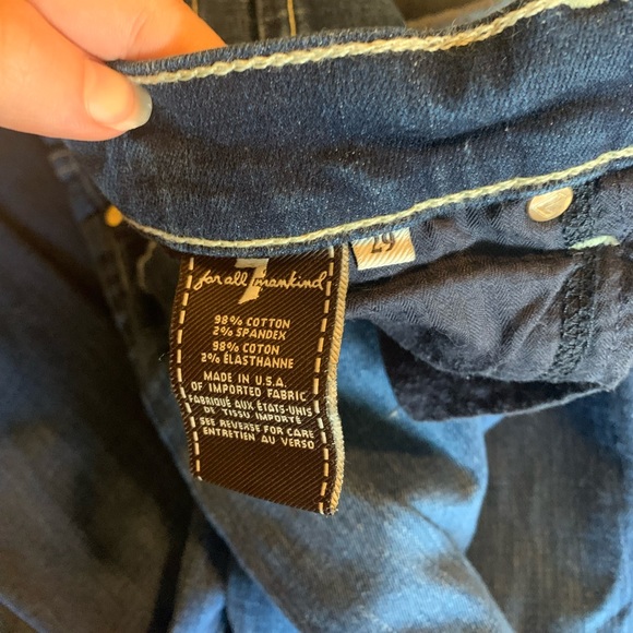 7 for all Mankind medium wash, skinny jeans - Picture 5 of 6